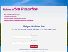 Tablet Screenshot of bestfriendsnow.com